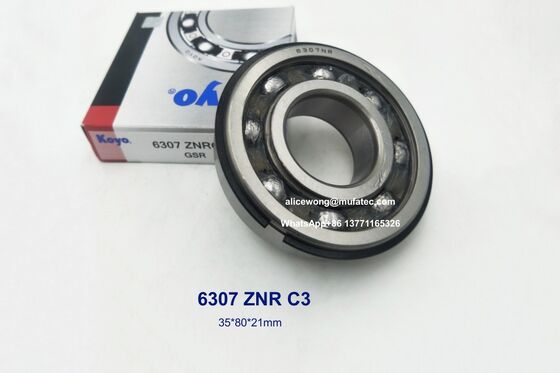 6307 ZNR bearings with snap ring 35x80x21mm