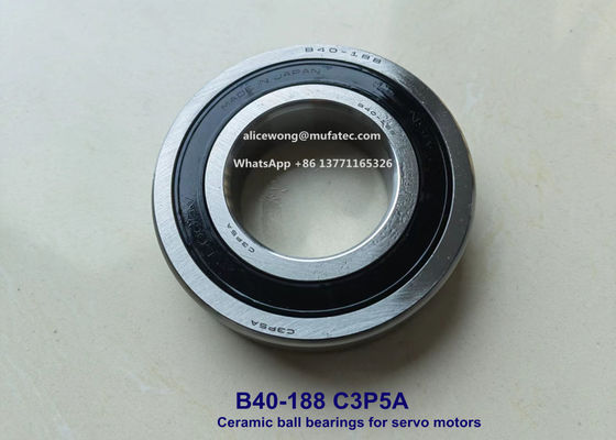 B40-188 C3P5Aハイブリッドセラミックボールベアリング 高速サーボモーター 40*80*18mm