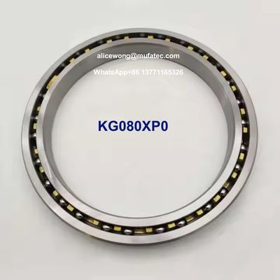 KG080XP0 薄切断ベアリング 203.2x254x25.4mm,P0,ブラスケージ,シールなし